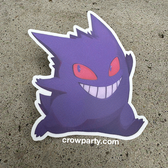 Gengar Vinyl Sticker (Friend Edition!)