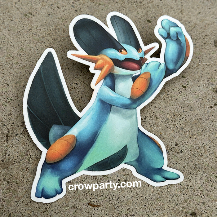 Swampert Vinyl Sticker
