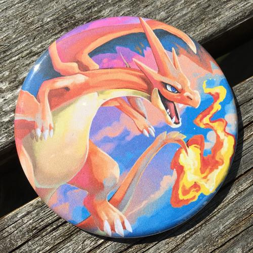 Mega Charizard Y Button