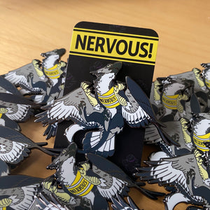 NERVOUS! Gryphon Enamel Pin