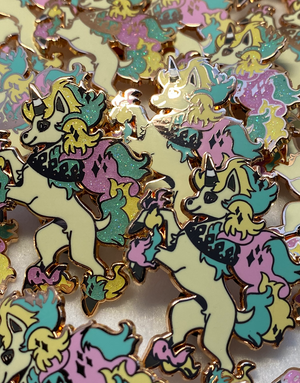Galarian Heraldic Unicorn Hard Enamel Pin
