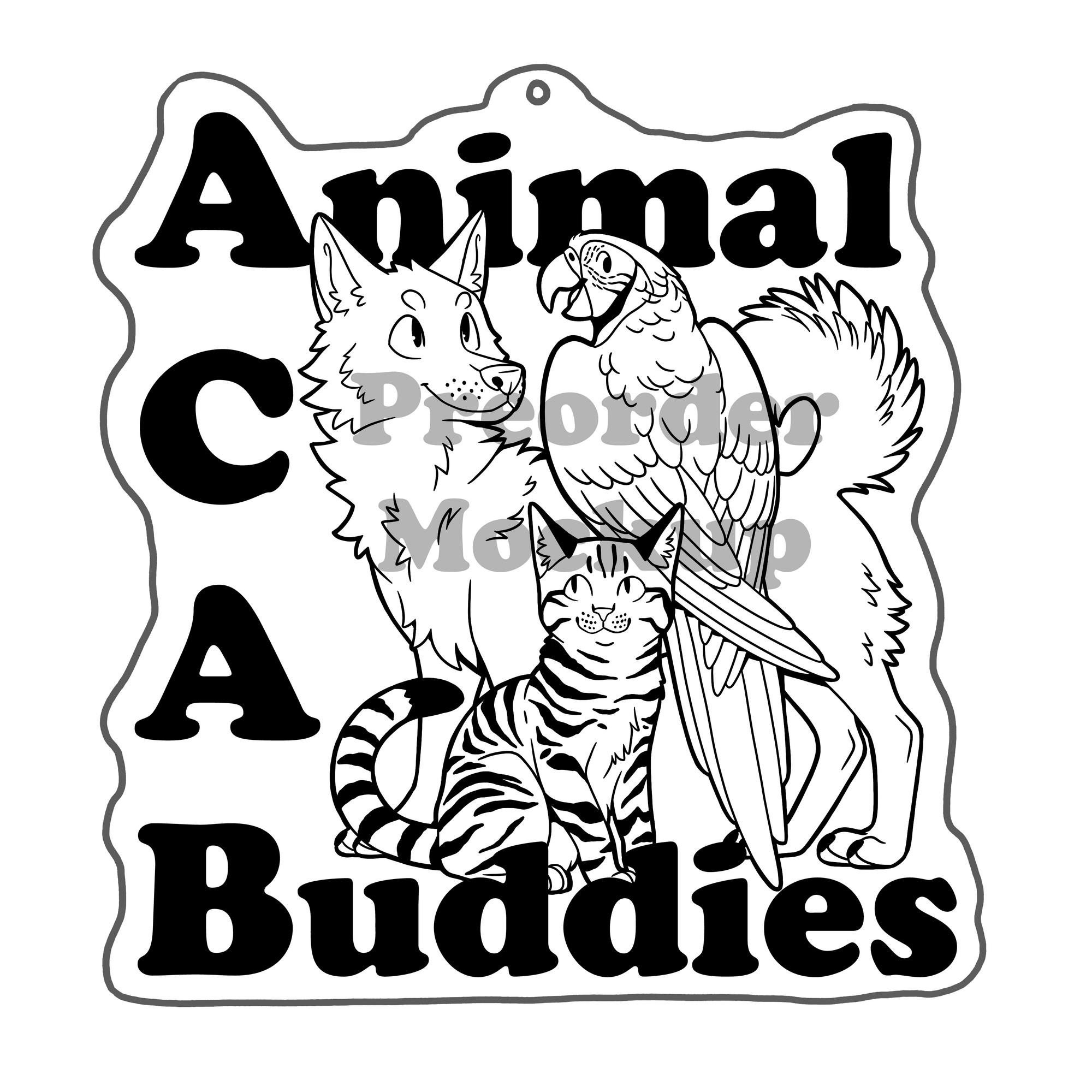 Animal Buddies Acrylic Charm