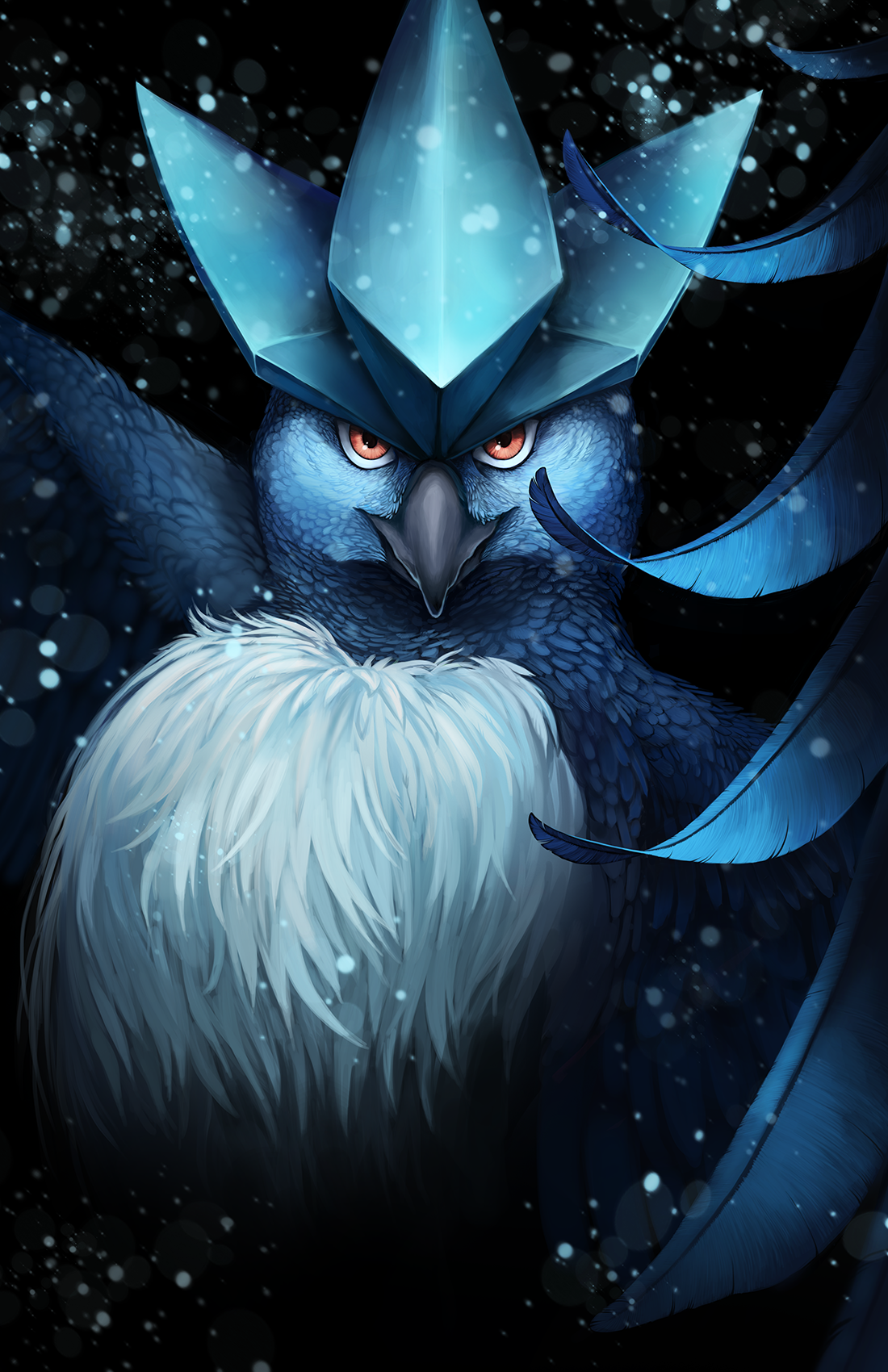 Articuno Portrait Print