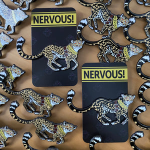 NERVOUS! Cheetah Enamel Pin