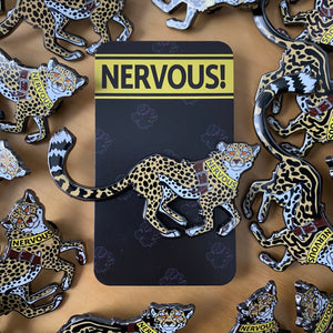 NERVOUS! Cheetah Enamel Pin