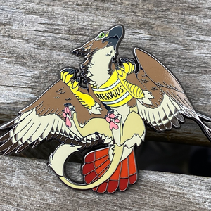 NERVOUS! Gryphon Enamel Pin